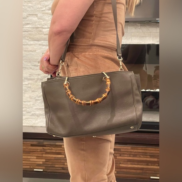 Gucci brown tote with bamboo handles!! Never used! NWOT - Picture 11 of 14